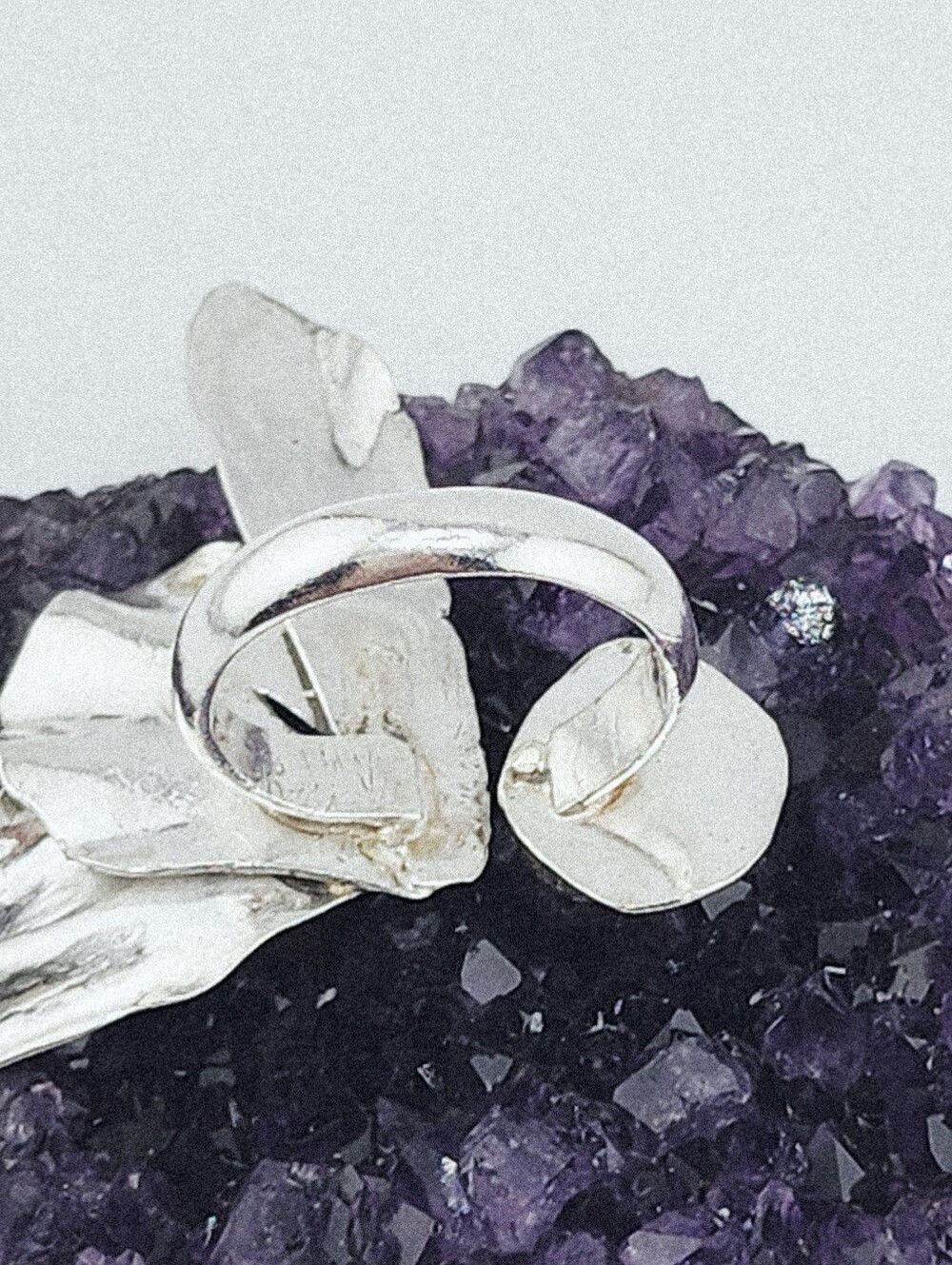 OPAL GEMSTONE BUTTERFLIE RING ADJUSTABLE SIZE FROM 7/9.5 - Picture 13 of 16